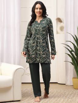 Kanvin - Womens Nightsuit Green