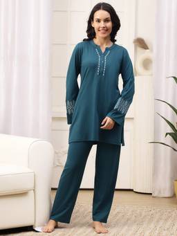 Kanvin - Womens Nightsuit Teal