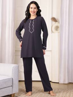 Kanvin - Womens Nightsuit Purple