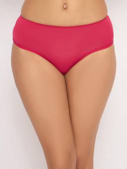 Clovia - Mid-Waist Hipster Panty in Fuschia Pink