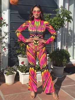 Tandul - Multi-Color Polyester Co-Ord Set