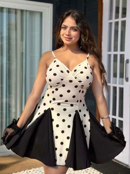 Tandul - Multi-Color Lycra Sleeveless Dress