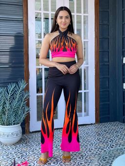 Tandul - Multi-Color Polyester Co-Ord Set