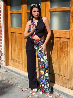 Tandul - Multi-Color Polyester Co-Ord Set