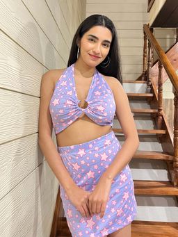 Tandul - Multi-Color Polyester Co-Ord Set