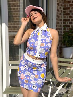 Tandul - Lavender Polyester Co-Ord Set