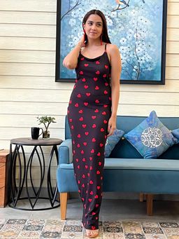 Tandul - Black Lycra Sleeveless Dress