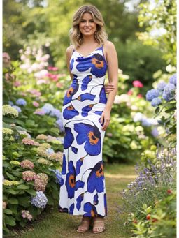 Tandul - Multi-Color Lycra Sleeveless Dress