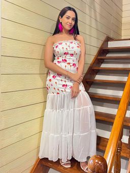 Tandul - Multi-Color Lycra Sleeveless Dress