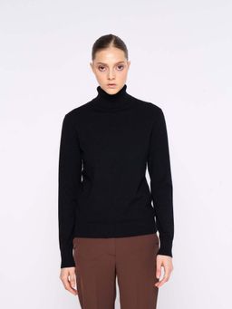 Silvian Heach - Black Viscose Full Sleeves Sweater