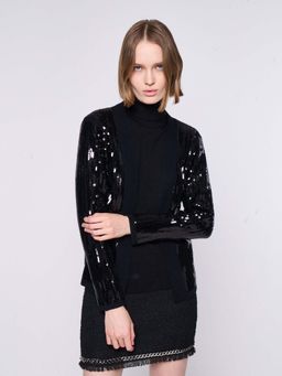 Silvian Heach - Black Wool Full Sleeves Sweater