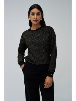 Salsa Jeans - Black Polyester Full Sleeves Sweater
