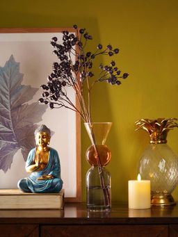 Pure Home + Living - Gold Geometric Multi Shaped Glass Vase