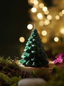 Pure Home + Living - Green Christmas Tree Shaped Candle