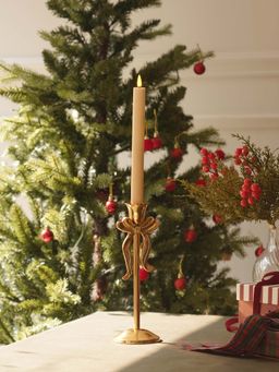 Pure Home + Living - Gold Metal Bowl Candle Holder