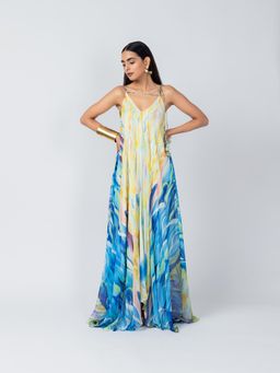 LABEL NAARITI - Multi-Color Sky Dress