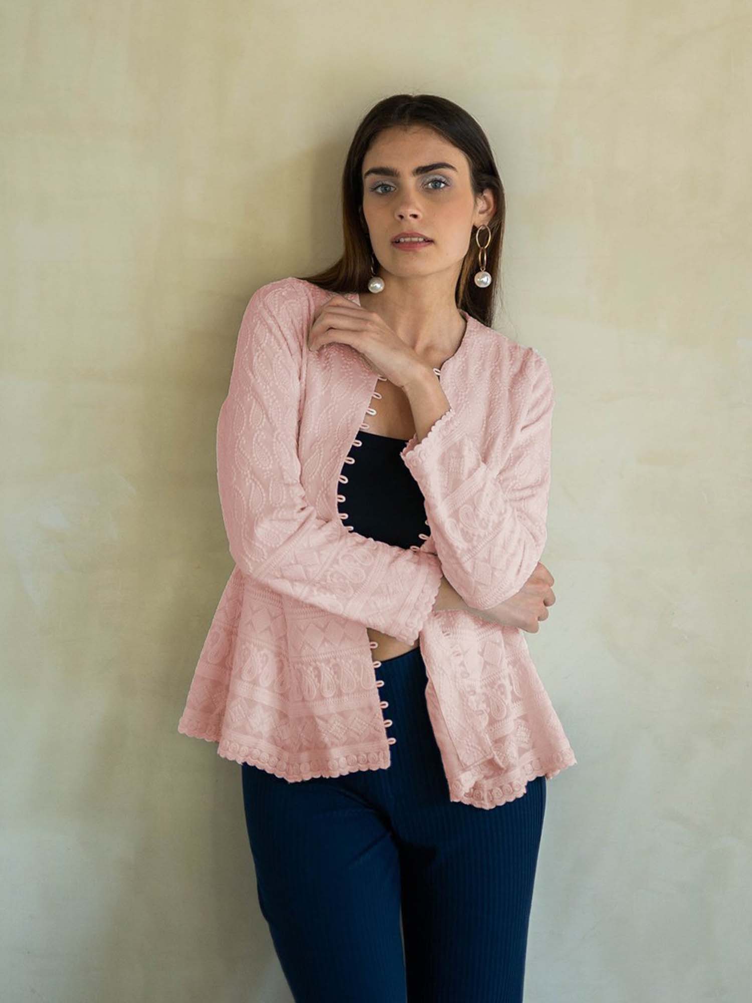 Uff Baby Pink-Embroidered Jacket-picture-17