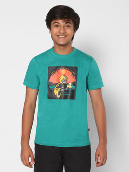 TeenTrums - Boys Don't Kill My Vibe Graphic Tee Green