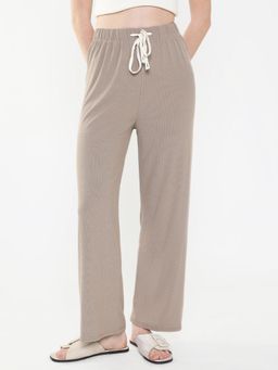 SHOWOFF - Women Solid Beige Trouser