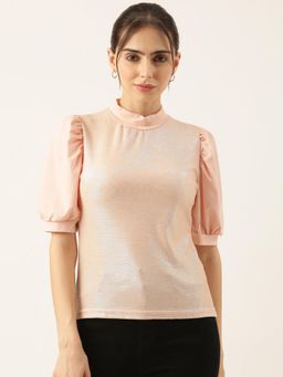 SHOWOFF - Women Shimmer Peach Top
