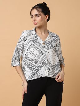 SHOWOFF - Women Ethnic Motifs White Top