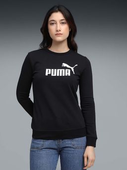 Puma - Black Essentials No. 1 Logo Women Crew-Neck Sweatshirt