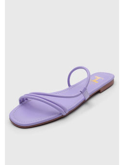 IRUSSH - Memory Foam Lavender 3 Straps Flats