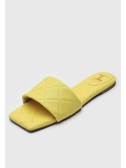 IRUSSH - Memory Foam Yellow Quilted Flats