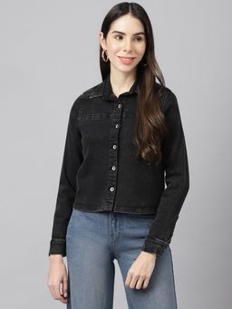Xpose - Women Ash Black Denim Shacket