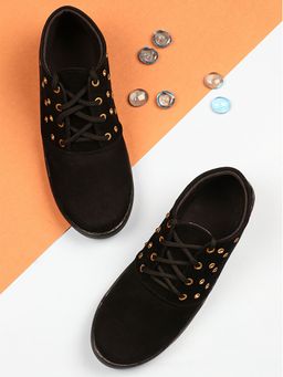 Shoetopia - Women Solid Black Boots