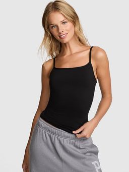 Victoria's Secret - Black Solid Regular Fit Camisole Top