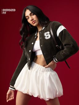 The Souled Store - Brown Self Design Regular Fit Jacket