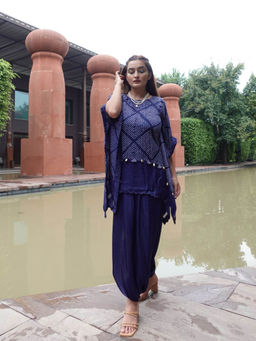 PINK CITY BY SARIKA - Short Kaftan with Flap Dhoti (Set of 2)