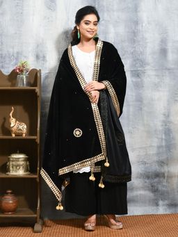 Gahan - Multi Colour Silk Blend Dupatta