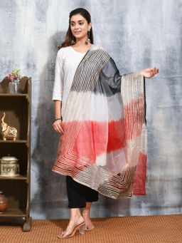 Gahan - Multi Colour Organza Dupatta
