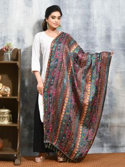 Gahan - Multi Colour Silk Blend Dupatta