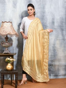 Gahan - Gold Colour Silk Blend Dupatta