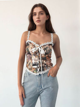 Outzidr - Orange Floral Top