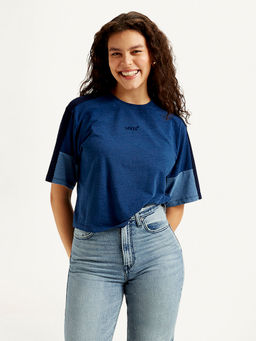 Levi's - Blue Colorblock Regular Fit T-Shirt