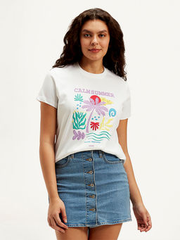 Levi's - White Graphic Regular Fit T-Shirt