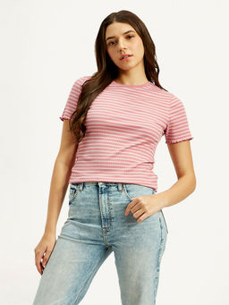 Levi's - Pink Stripes Slim Fit T-Shirt