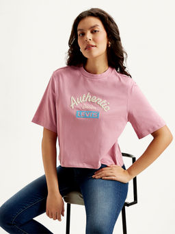 Levi's - Pink Graphic Boxy Fit T-Shirt
