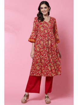 Biba - Red Straight Suit Set (Set of 2)