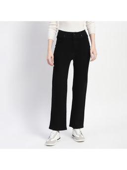 Madame - Straight Fit Black Cotton Denim