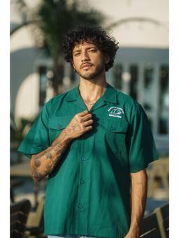 Bonkers Corner - Bottle Green Utility Heavyweight Shirt