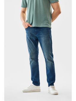 Snitch - Blue Washed Loose Casual Jeans