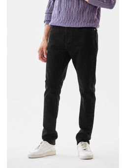 Snitch - Black Denim Slim Casual Jeans