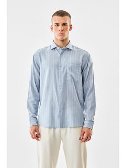 Snitch - Light Blue Stripes Full Sleeves Regular Casual Shirt