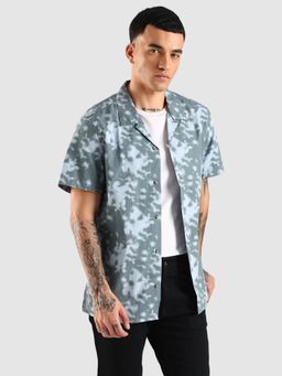 Calvin Klein - Grey Tie-Dye Regular Fit Cotton Shirt