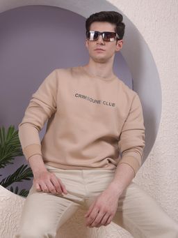 CRIMSOUNE CLUB - Men Beige Sweatshirt